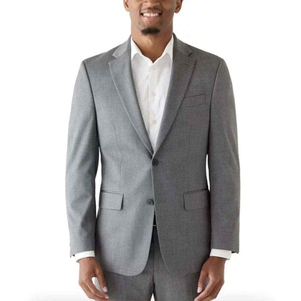 Michael Strahan Collection Wool Blend Gray Suit Jacket Blazer Men’s 44R NWOT